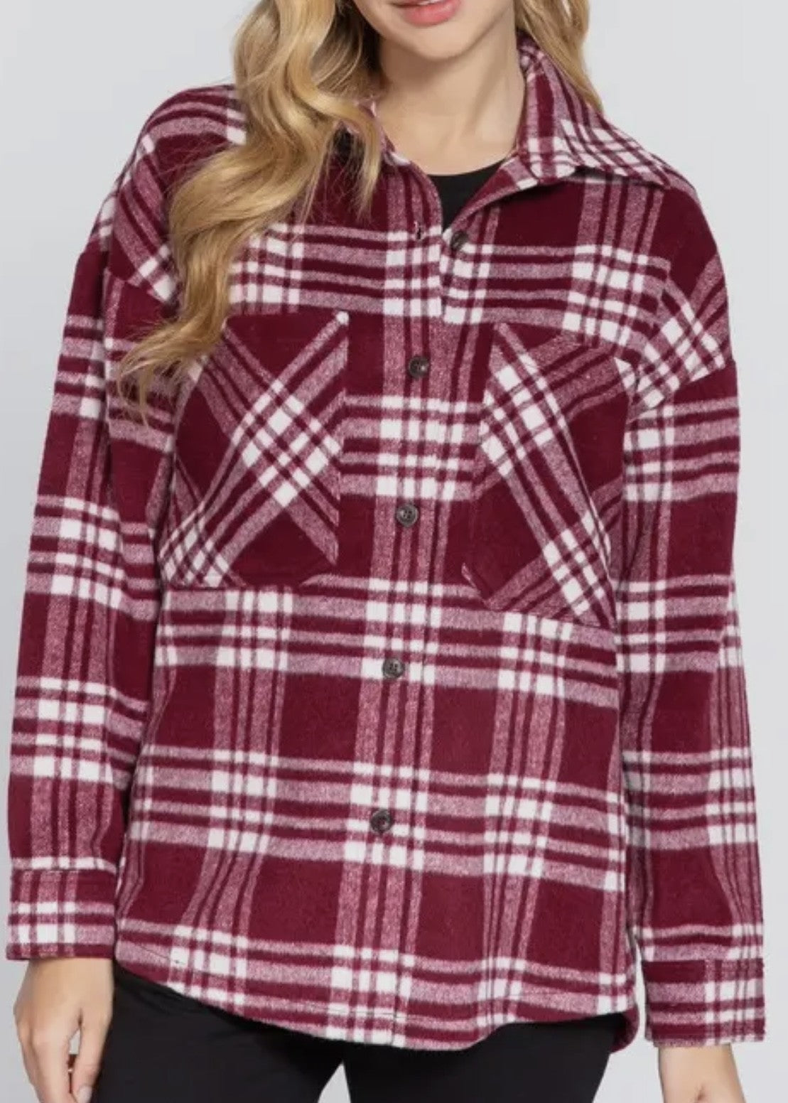 Elsie Oversized Plaid Shacket