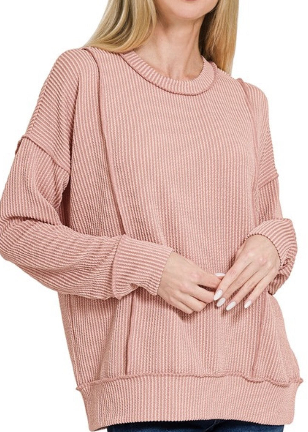 Gia Corded Rib Pullover