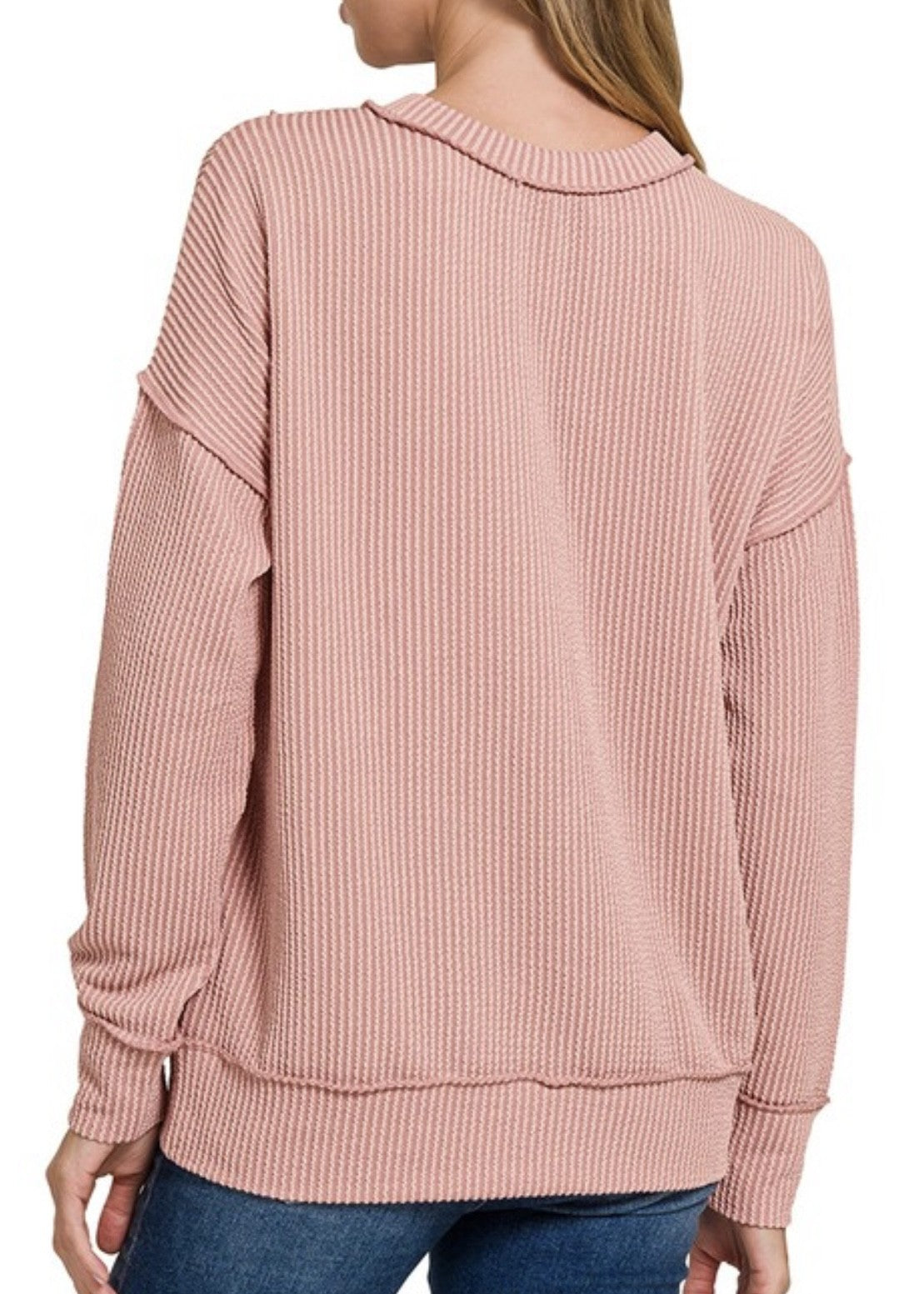 Gia Corded Rib Pullover