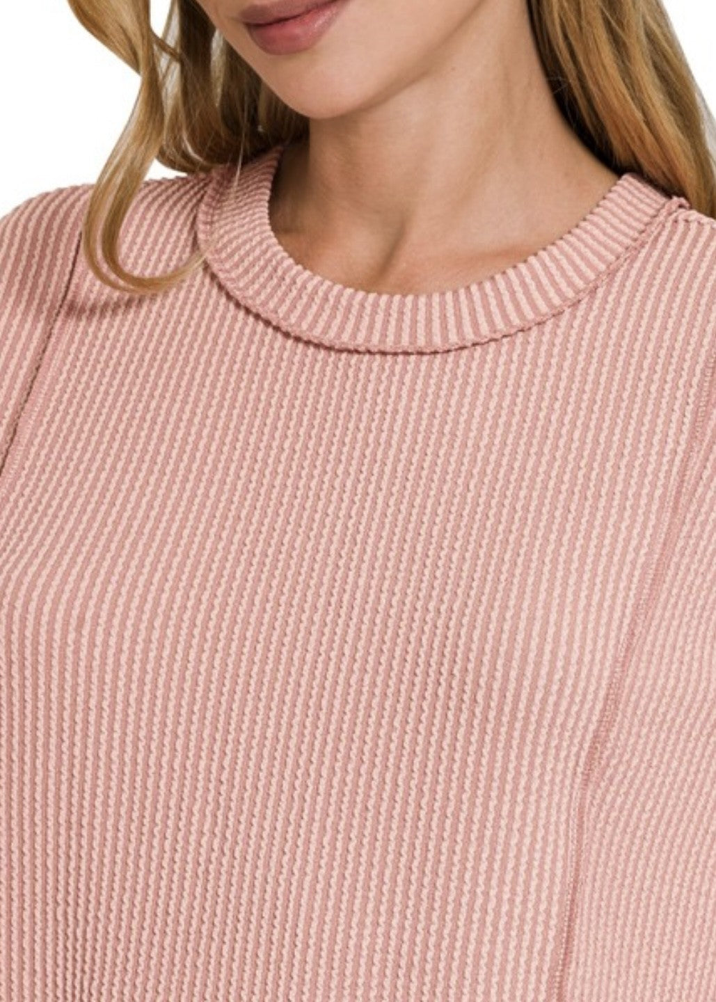 Gia Corded Rib Pullover