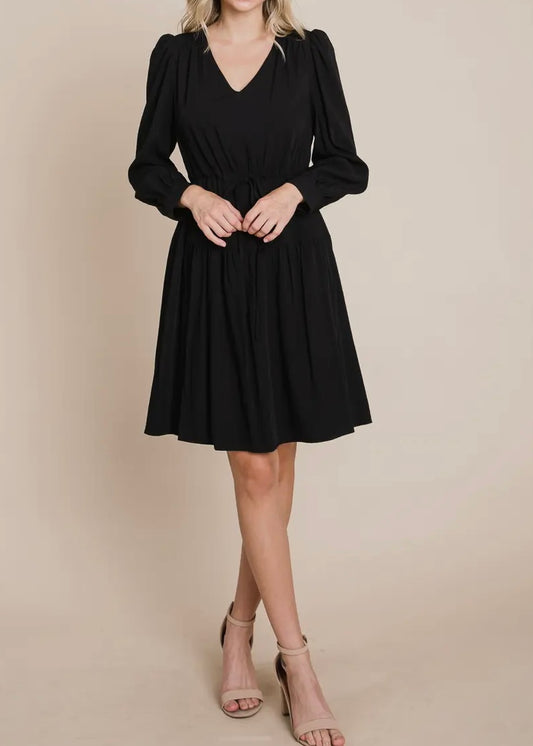 Sawyer Tiered V-Neck Midi Dress