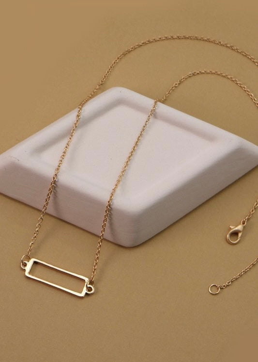 Petite Rectangle Bar Pendant