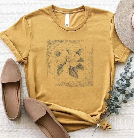 Vintage-Inspired Floral Graphic Tee