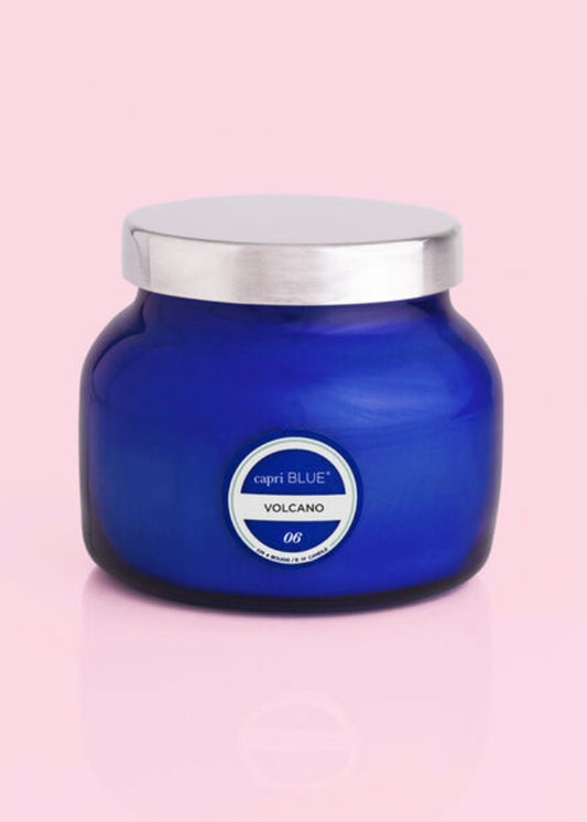 8 oz Blue Jar - Petite Candle